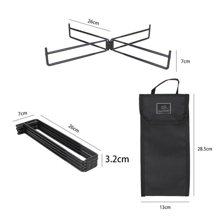 COOL CAMP CF-7001 Outdoor Camping Faltbarer Aufbewahrungsständer Camping Wasserbehälter Basis-Stützmatte