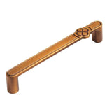 Vintage Blumen-Schranktürgriff Zinklegierungsgriff für Schubladen und Kleiderschränke, Einloch-Kaffee, 96mm Kaffee, 128mm Kaffee, Einloch-Grau, 96mm Grau, 128mm Grau, Einloch-Gebürstetes Kupfer, 96mm Gebürstetes Kupfer, 128mm Gebürstetes Kupfer