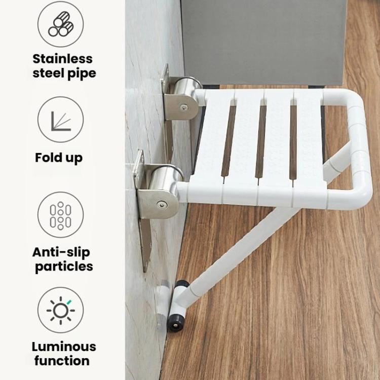 Wandmontierter klappbarer Duschhocker Badezimmer-Sicherheitsstuhl für Senioren & Behinderte