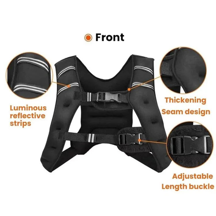 Gewichtete Reflektierende Weste Fitness Training Sportsandsack, 3 kg