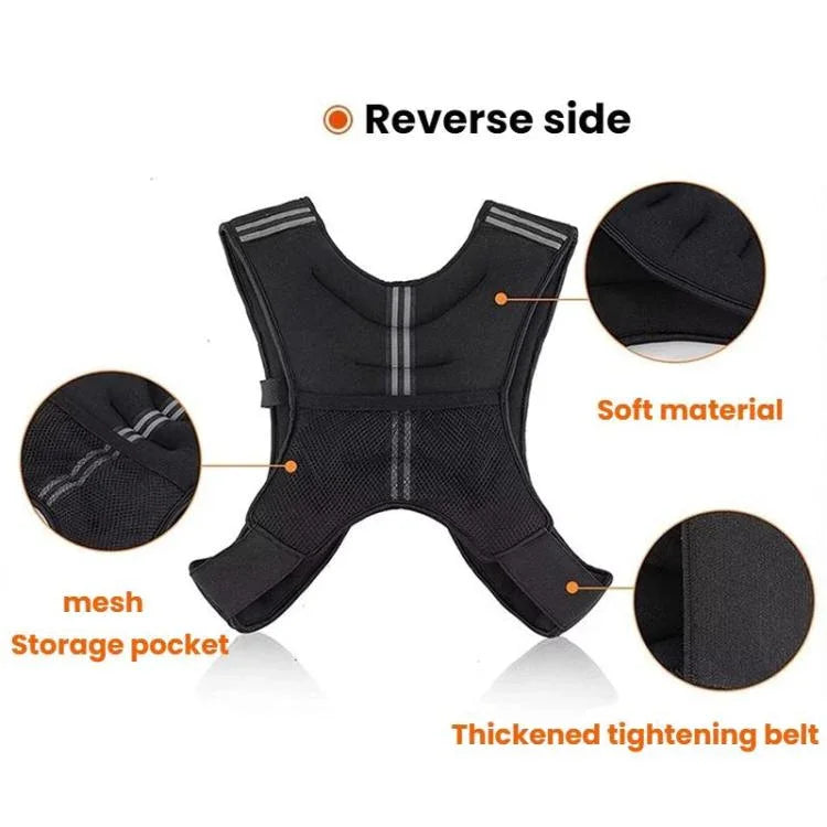 Gewichtete Reflektierende Weste Fitness Training Sportsandsack, 3 kg