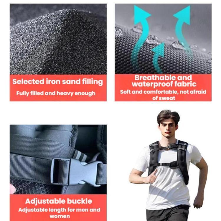 Gewichtete Reflektierende Weste Fitness Training Sportsandsack, 3 kg