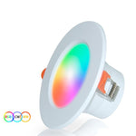 Kompatibel mit Tuya WIFI & Bluetooth Einbauleuchte RGB+CW+WW Dimmbares LED Downlight, 5W 2,5 Zoll, 7W 3,5 Zoll, 10W 4 Zoll, 15W 6 Zoll