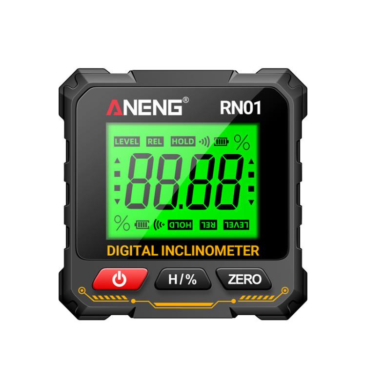ANENG RN01 Digitaler Neigungsmesser Präziser Winkelmesser mit 4-seitigem Magnet & automatischer Bildschirmdrehung, RN01