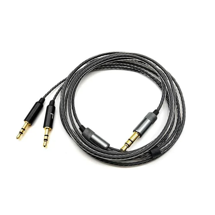 3.5mm auf Dual 2.5mm Kopfhörerkabel Audio-Ersatzkabel, für Sol Republic Master Tracks HD V8 V10 V12 X3, 1.2m