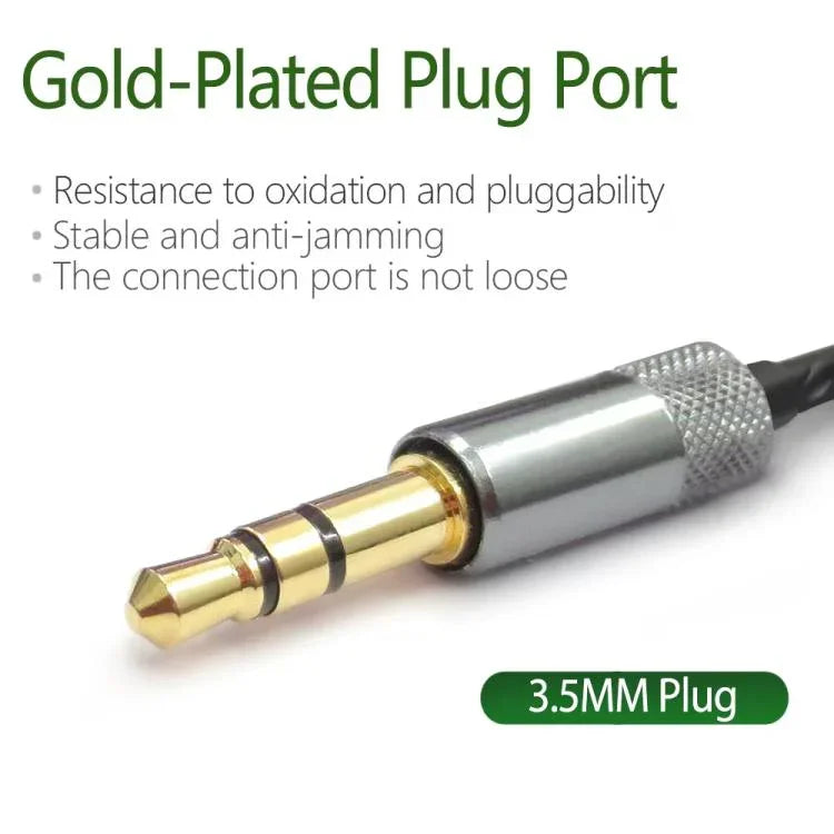 3.5mm auf Dual 2.5mm Kopfhörerkabel Audio-Ersatzkabel, für Sol Republic Master Tracks HD V8 V10 V12 X3, 1.2m