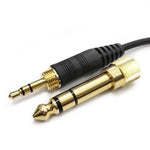 2,5-mm- auf 3,5+6,35-mm-Klinken-Spiralkopfhörerkabel für Sennheiser HD6 / HD8 / HD7 / HD598, ZS0229