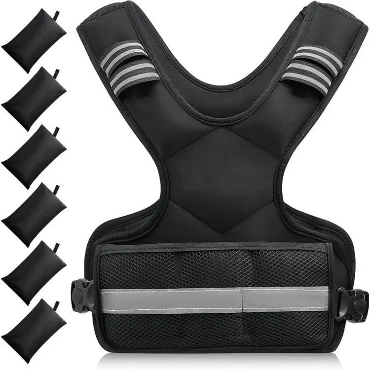Fitness Verstellbare Gewichte Reflektierende Sportwesten, 5 KG