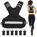 Fitness Verstellbare Gewichte Reflektierende Sportwesten, 5 KG