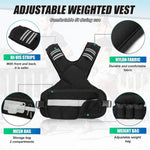 Fitness Verstellbare Gewichte Reflektierende Sportwesten, 5 KG
