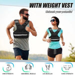Fitness Verstellbare Gewichte Reflektierende Sportwesten, 5 KG