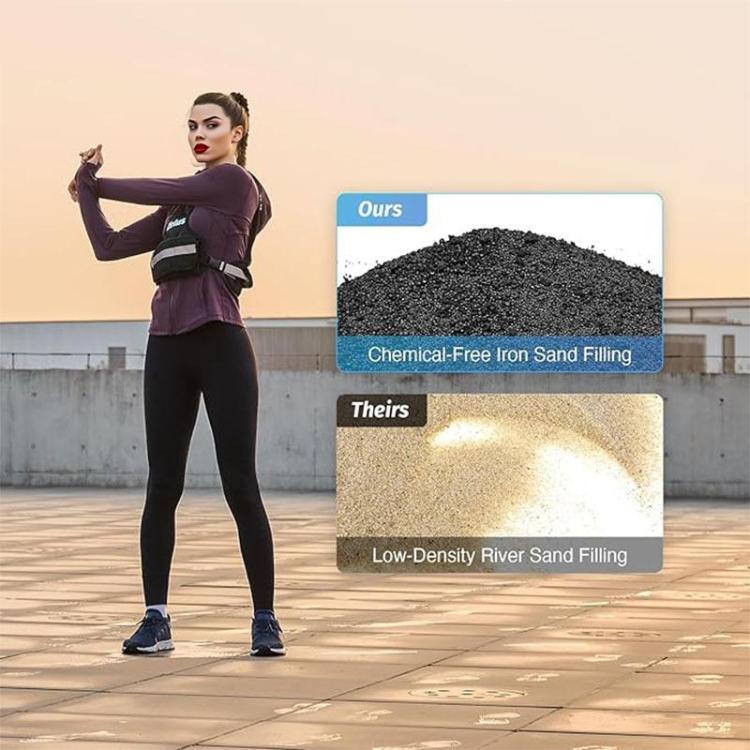 Fitness Verstellbare Gewichte Reflektierende Sportwesten, 5 KG