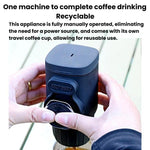 Tragbare Handpresse Kaffeemaschine für Zuhause und Reisen Presskaffeemaschine