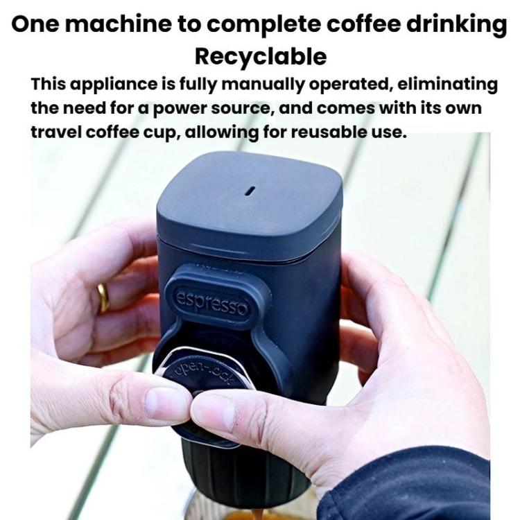 Tragbare Handpresse Kaffeemaschine für Zuhause und Reisen Presskaffeemaschine