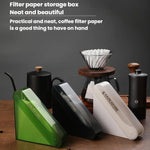 CAFE RHYME Staubdichter Filterpapierhalter mit Deckel Kaffeefilter-Box