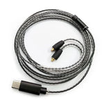 1,2m Type-C auf MMCX Schnittstelle Kopfhörerkabel für Shure SE215 / SE315 / SE425 / SE535 / SE846, Inline-Steuerung, Standard