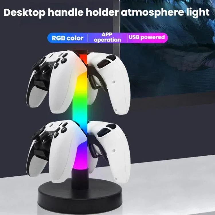 KBB-81 RGB-Gaming-Controller-Kopfhörerständer Umgebungslichtständer, Kabelsteuerung, Kabelsteuerung+Fernbedienung, Kabelsteuerung+Fernbedienung+Bluetooth-App