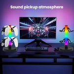 KBB-81 RGB-Gaming-Controller-Kopfhörerständer Umgebungslichtständer, Kabelsteuerung, Kabelsteuerung+Fernbedienung, Kabelsteuerung+Fernbedienung+Bluetooth-App