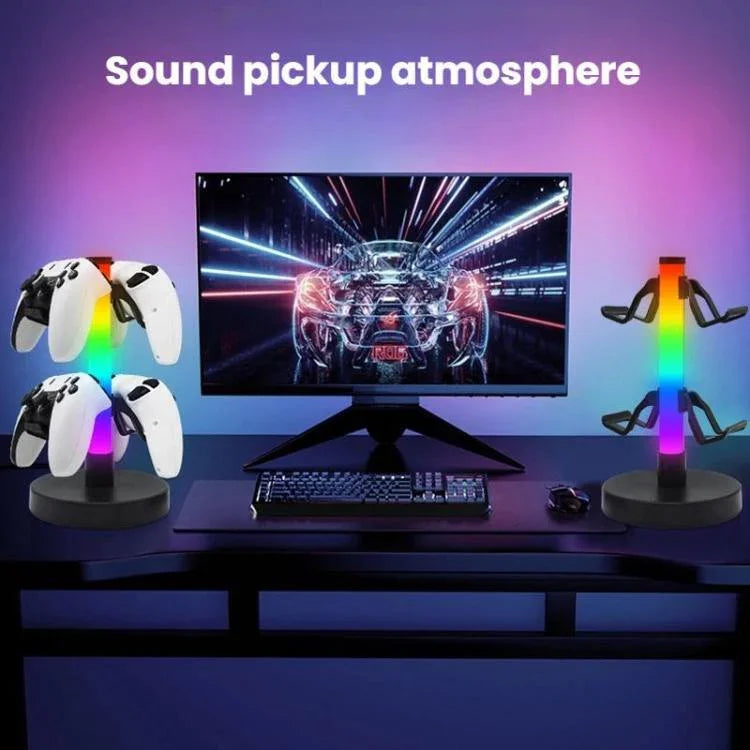 KBB-81 RGB-Gaming-Controller-Kopfhörerständer Umgebungslichtständer, Kabelsteuerung, Kabelsteuerung+Fernbedienung, Kabelsteuerung+Fernbedienung+Bluetooth-App