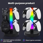 KBB-81 RGB-Gaming-Controller-Kopfhörerständer Umgebungslichtständer, Kabelsteuerung, Kabelsteuerung+Fernbedienung, Kabelsteuerung+Fernbedienung+Bluetooth-App
