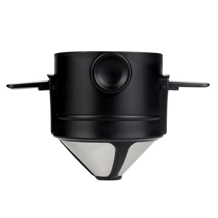 Tragbarer papierloser Kaffeefilterbecher Kaffeetropf-Filterkegel, Weiß, Schwarz, Schwarz mit Basis, Weiß mit Basis
