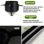 Tragbarer papierloser Kaffeefilterbecher Kaffeetropf-Filterkegel, Weiß, Schwarz, Schwarz mit Basis, Weiß mit Basis