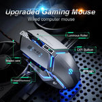 Inphic W-02 USB Kabelgebundene Gaming-Maus Makroprogrammierbare Beleuchtete Computermaus