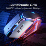 Inphic W-02 USB Kabelgebundene Gaming-Maus Makroprogrammierbare Beleuchtete Computermaus
