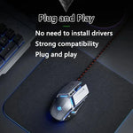 Inphic W-02 USB Kabelgebundene Gaming-Maus Makroprogrammierbare Beleuchtete Computermaus