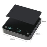 CAFE RHYME 311 Intelligente elektronische Waage für Pour-Over-Kaffee Mini Multifunktionale Küchenwaage mit Timer