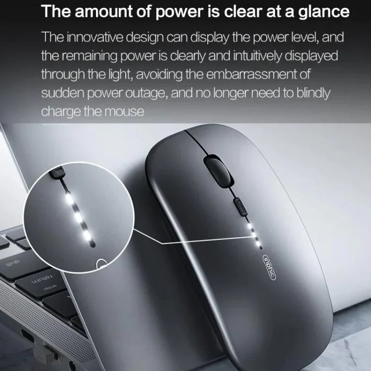 Inphic M1 PRO Kabellose Bluetooth Tri-Mode Wiederaufladbare Leise Maus mit Batteriestandsanzeige