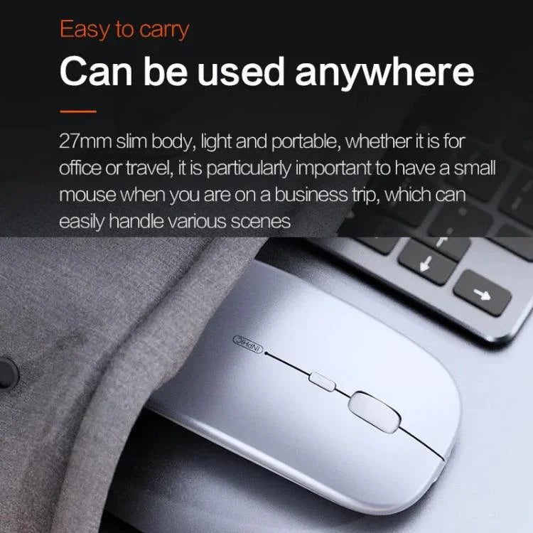 Inphic M1 PRO Kabellose Bluetooth Tri-Mode Wiederaufladbare Leise Maus mit Batteriestandsanzeige