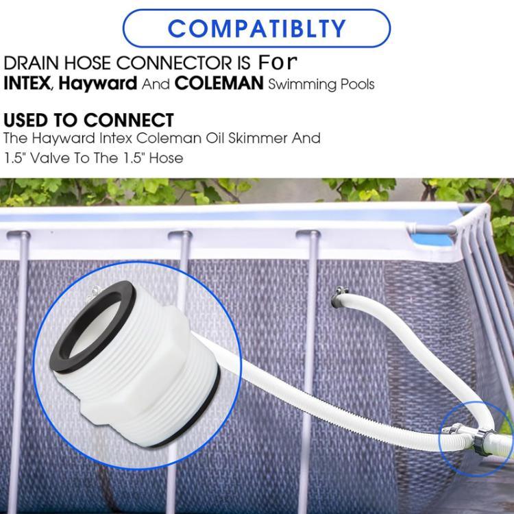 1,5 Zoll Poolschlauch 2-Wege-Anschluss für Intex, Coleman, Hayward
