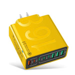 150W 4USB+4Type-C 8-Port QC3.0 Schnelllade-Handyladegerät, EU-Stecker (Schwarz), EU-Stecker (Weiß), EU-Stecker (Gelb), US-Stecker (Schwarz), US-Stecker (Weiß), US-Stecker (Gelb), UK-Stecker (Schwarz), UK-Stecker (Weiß), UK-Stecker (Gelb)