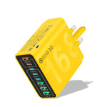 150W 4USB+4Type-C 8-Port QC3.0 Schnelllade-Handyladegerät, EU-Stecker (Schwarz), EU-Stecker (Weiß), EU-Stecker (Gelb), US-Stecker (Schwarz), US-Stecker (Weiß), US-Stecker (Gelb), UK-Stecker (Schwarz), UK-Stecker (Weiß), UK-Stecker (Gelb)