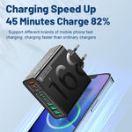 150W 4USB+4Type-C 8-Port QC3.0 Schnelllade-Handyladegerät, EU-Stecker (Schwarz), EU-Stecker (Weiß), EU-Stecker (Gelb), US-Stecker (Schwarz), US-Stecker (Weiß), US-Stecker (Gelb), UK-Stecker (Schwarz), UK-Stecker (Weiß), UK-Stecker (Gelb)