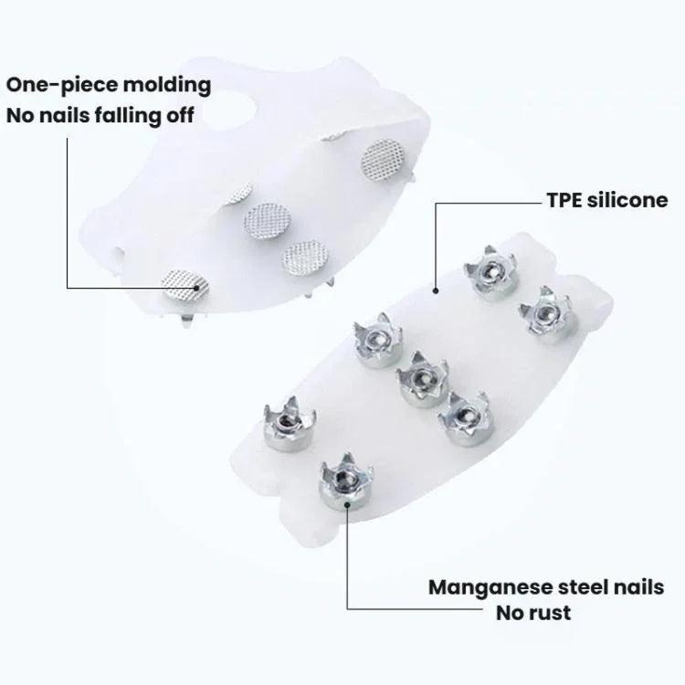 AOTU AT8614 1 Paar Outdoor 7-Zacken-Krallen Anti-Rutsch-Schuhüberzug Bergsteigen Eis-Anti-Rutsch-Spikes