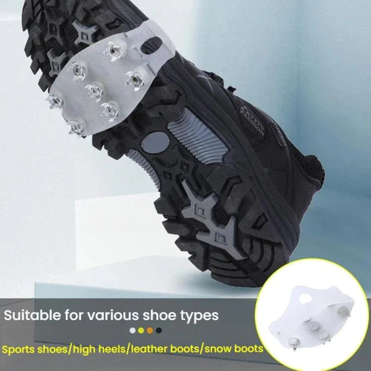AOTU AT8614 1 Paar Outdoor 7-Zacken-Krallen Anti-Rutsch-Schuhüberzug Bergsteigen Eis-Anti-Rutsch-Spikes