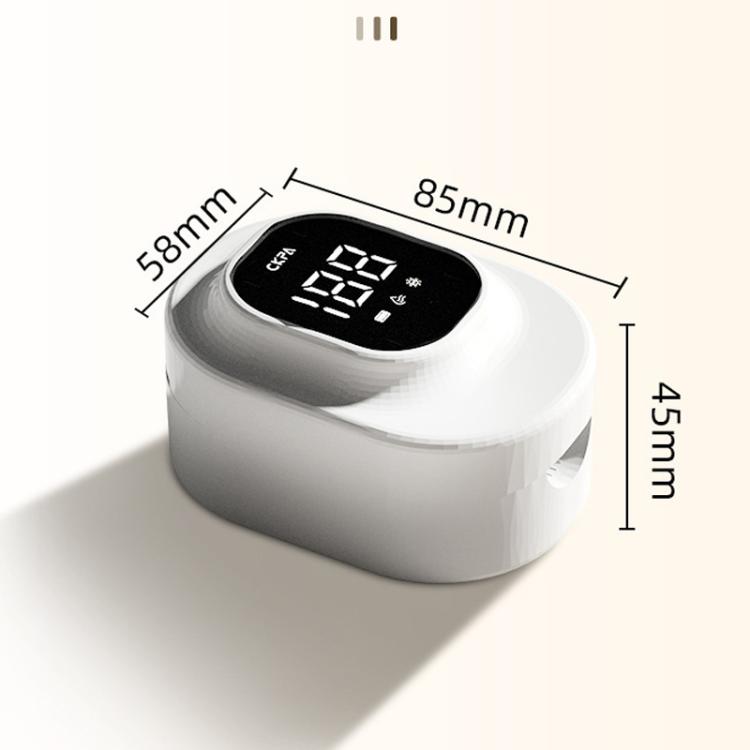 CKPA Wiederaufladbarer UV-Zahnbürstensterilisator und Halter mit Smart Display, bohrfreie Klebehalterung für elektrische Zahnbürsten