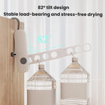 Multifunctional Travel Foldable Clothes Drying Rack With Seven Holes