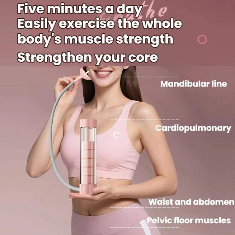 Tragbarer Bauchmuskel-Atemübungs-Hantel-Vitalkapazitäts-Core-Trainer