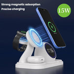 6-in-1 Desktop magnetische kabellose Ladenuhr Countdown RGB Bluetooth-Lautsprecher