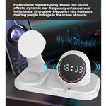 6-in-1 Desktop magnetische kabellose Ladenuhr Countdown RGB Bluetooth-Lautsprecher