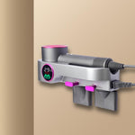 For Dyson Hair Dryer Wall-Mounted Holder With Hand-Drying, Temperature Display, Celsius, EU Plug, Fahrenheit, US Plug, Celsius, US Plug