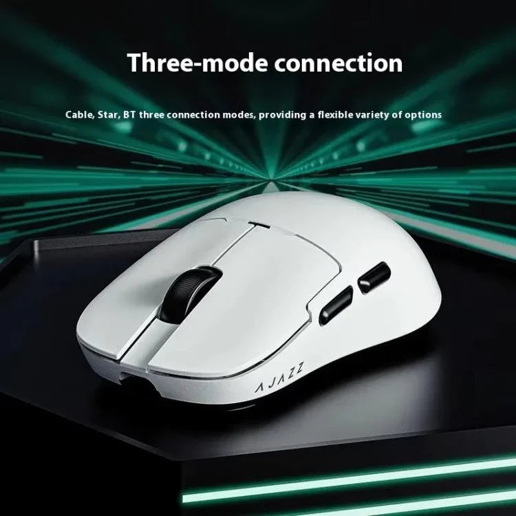 Ajazz NearLink / Kabelgebundene / Bluetooth Tri-Mode Maus, AJ159 NL 400mAh PAW3311 Weiß, AJ159 NL 800mAh PAW3311 Schwarz, AJ159 NL 800mAh PAW3311 Weiß, AJ159 NL P 800mAh PAW3395 Schwarz, AJ159 NL P 800mAh PAW3395 Weiß