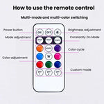 Wireless Remote-Controlled Motorcycle LED Flashing Taillight For Retrofitting, 1 Light, 2 Lights, 4 Lights, 6 Lights, 8 Lights
