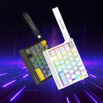 Ajazz AK029 Magnetischer Reisschalter HIFI Edition RGB-Hintergrundbeleuchtung Kabelgebundene Einhand-Gaming-Tastatur