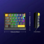 Ajazz AK029 Magnetischer Reisschalter HIFI Edition RGB-Hintergrundbeleuchtung Kabelgebundene Einhand-Gaming-Tastatur