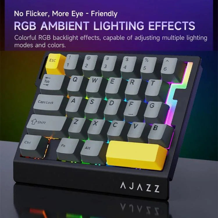 Ajazz AK029 Magnetischer Reisschalter HIFI Edition RGB-Hintergrundbeleuchtung Kabelgebundene Einhand-Gaming-Tastatur