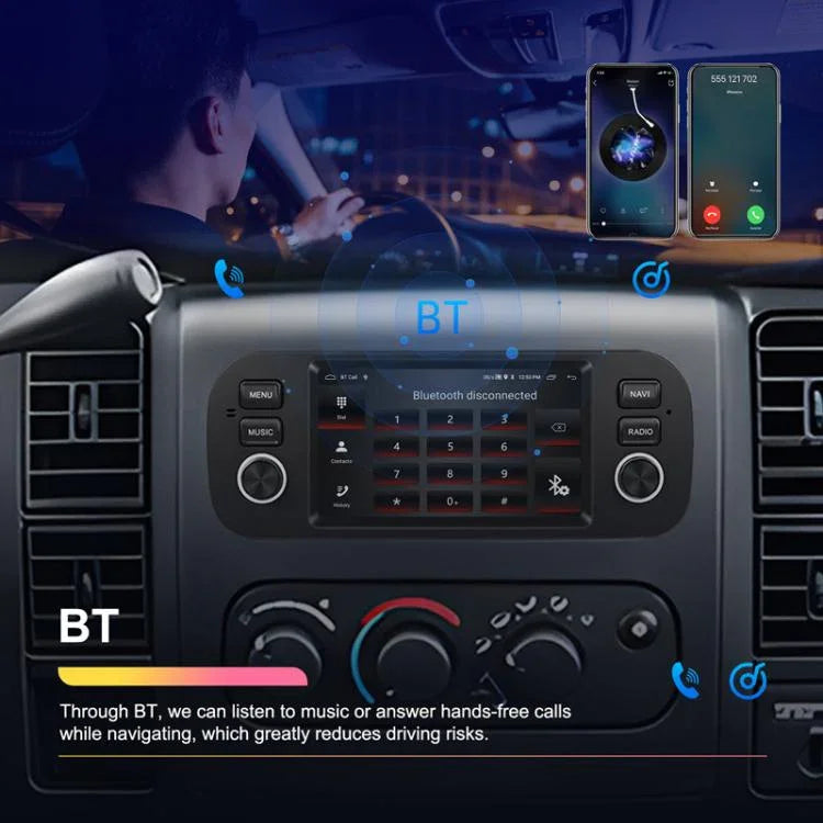 5 Zoll Querformat Android Auto Player Auto Zentralsteuerung All-in-One Einheit, Standard, Standard+12 Lichter Kamera+Mikrofon